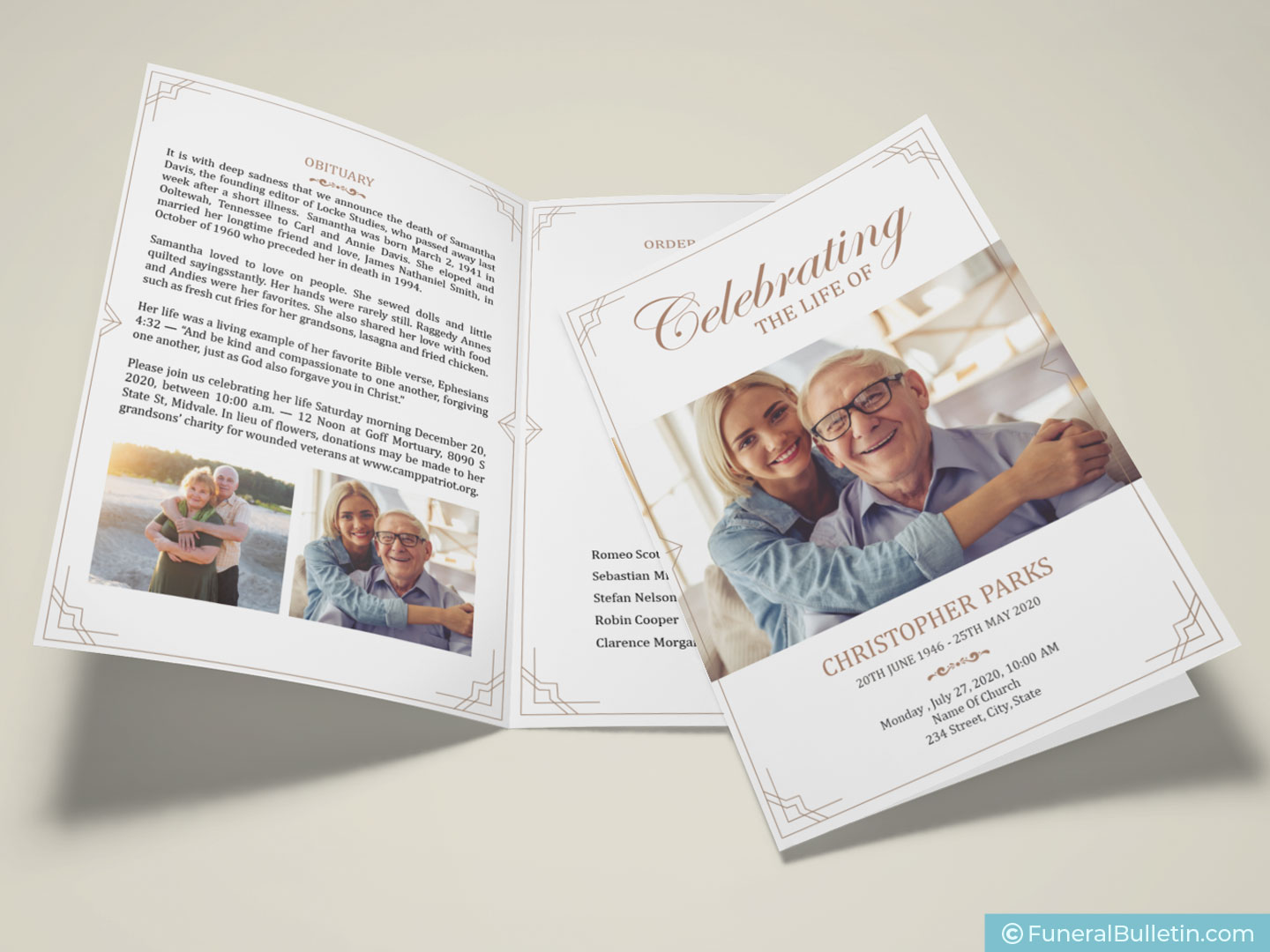 Celebration Of Life Template For A Beautiful Program DesignDownload Now!