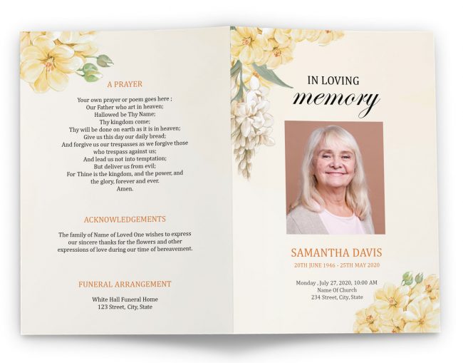 Funeral Brochure Template
