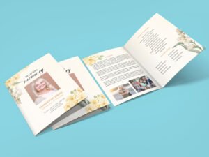 New Funeral Brochure Template For A Custom Funeral Program