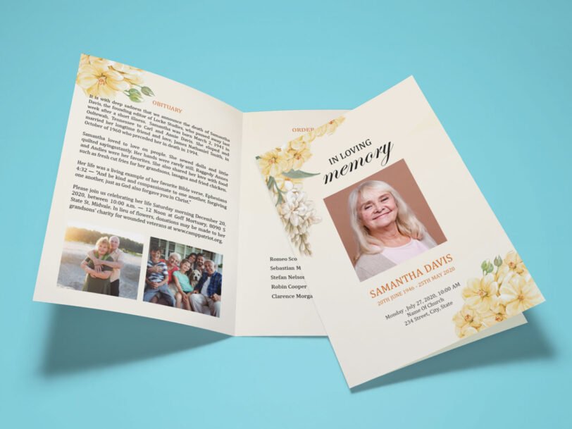 funeral service brochures