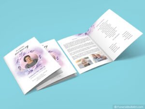 Funeral Program Design Done For You Template - Download, Edit, & Print!