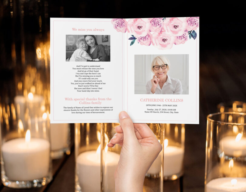 funeral memorial card background