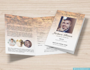 funeral service program booklet