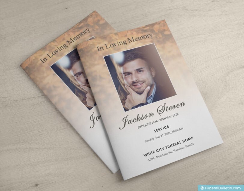 unique funeral programs templates