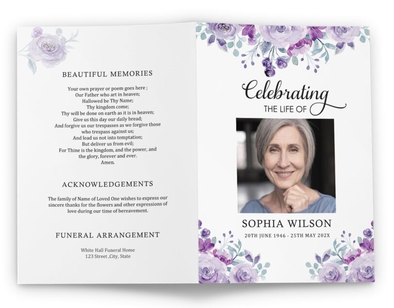 celebration of life announcement template