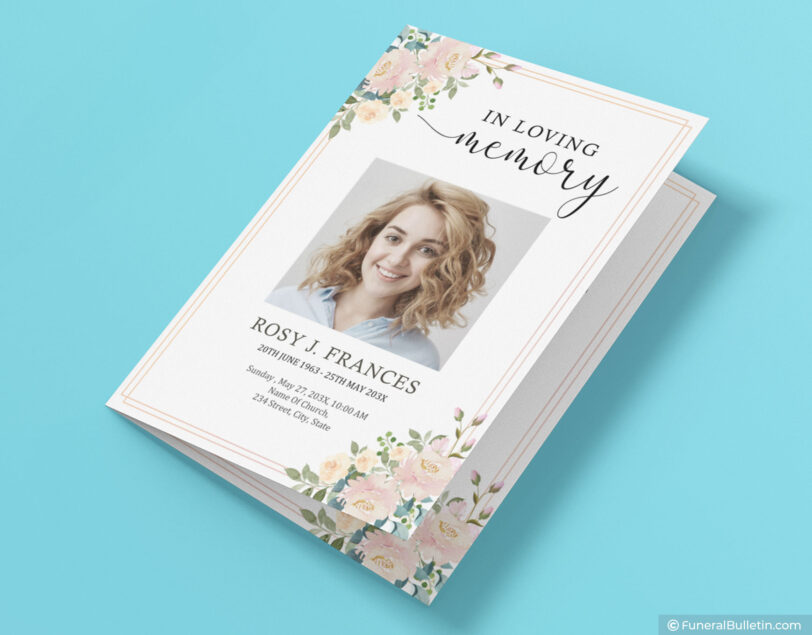 funeral cards templates
