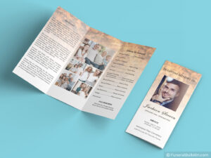 trifold funeral flyer template word powerpoint