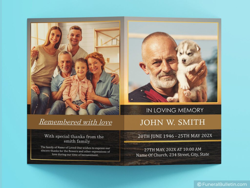 Funeral Handout Template Make Simple Thoughtful Tribute