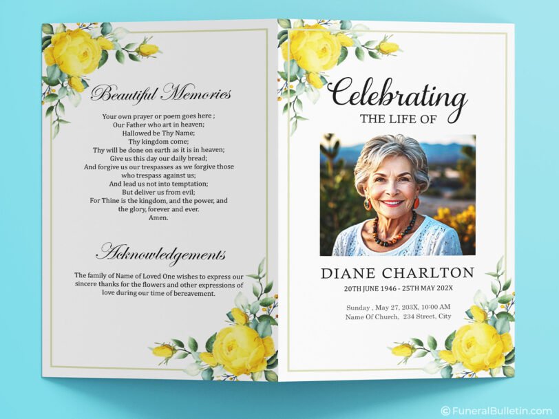 celebration of life invitation template