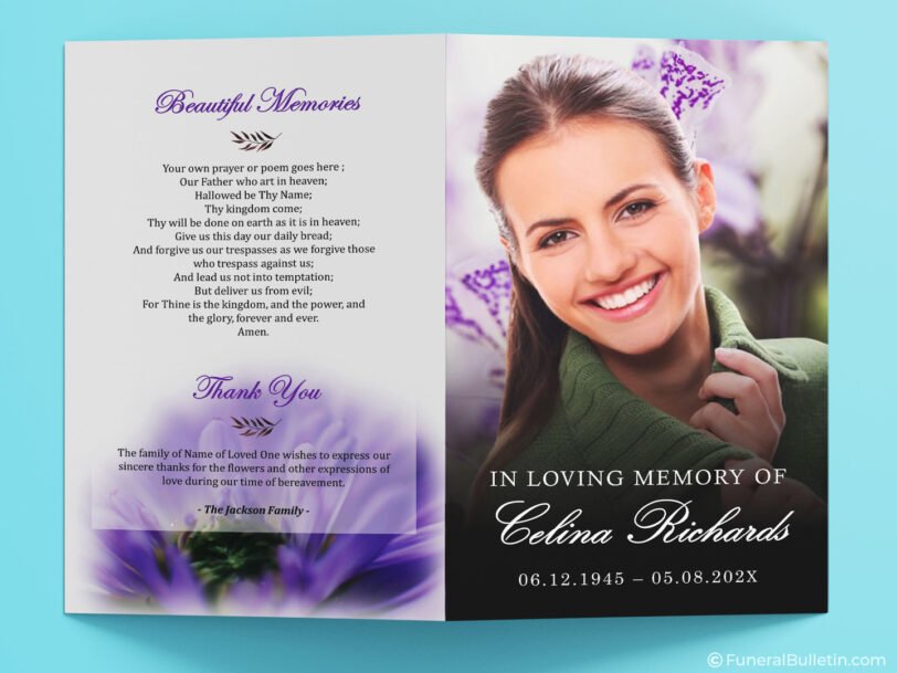 funeral flyer template