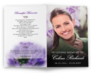 funeral service flyer