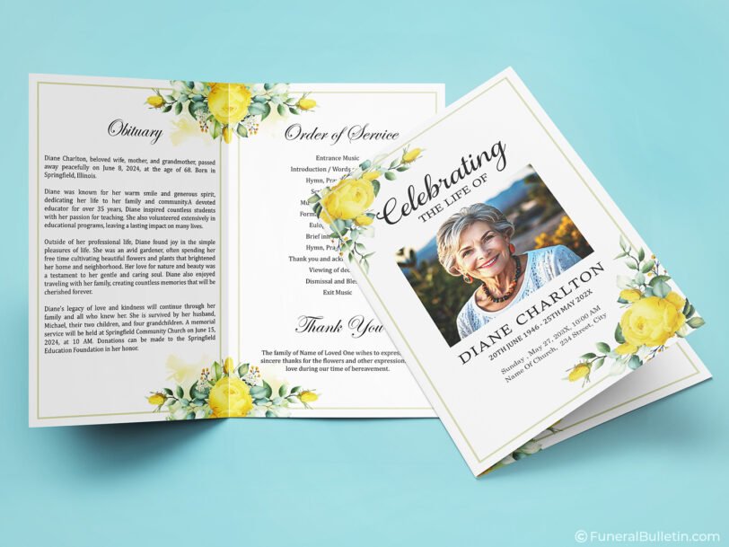 template for celebration of life invitation